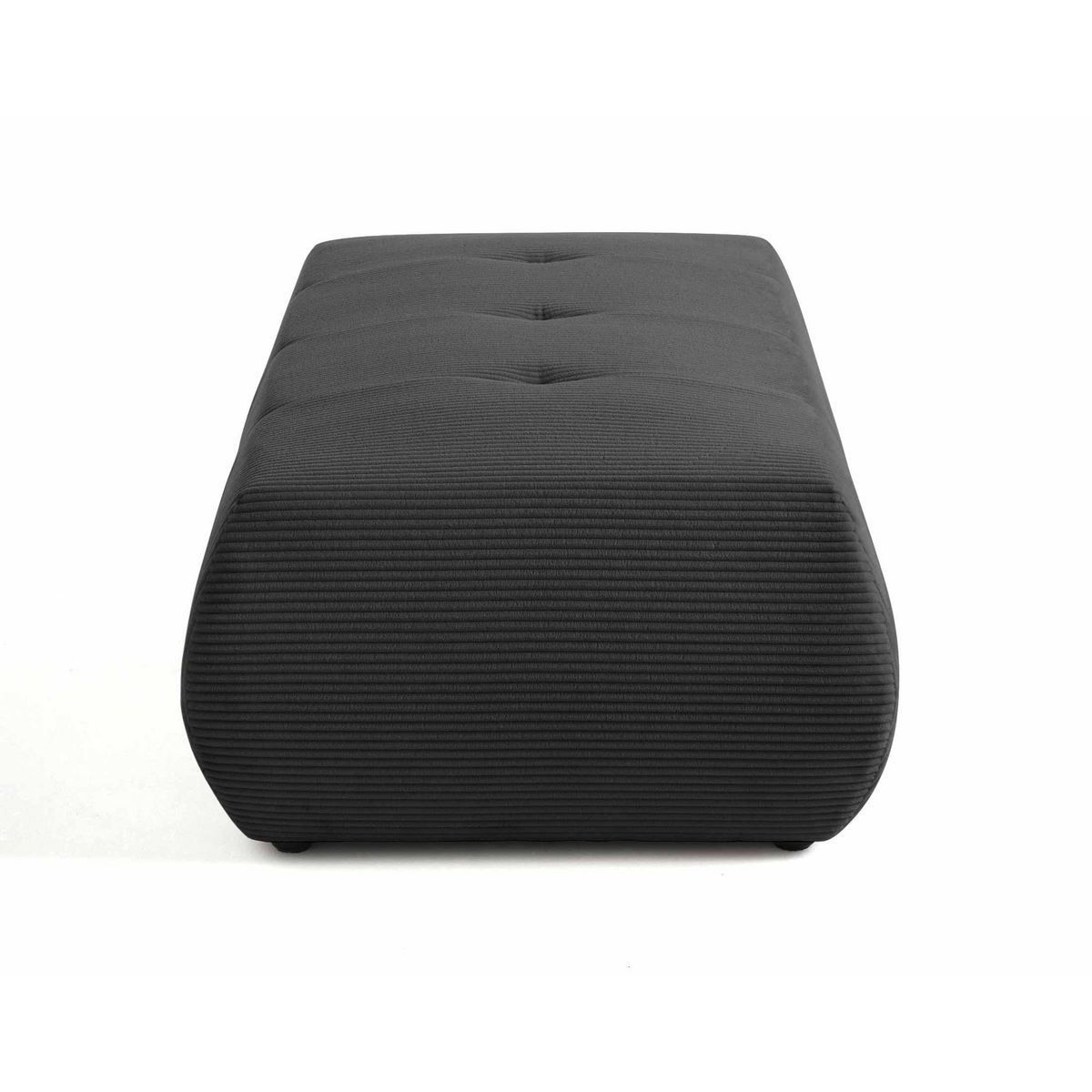 LISA DESIGN Onyx - pouf d'appoint - en velours côtelé