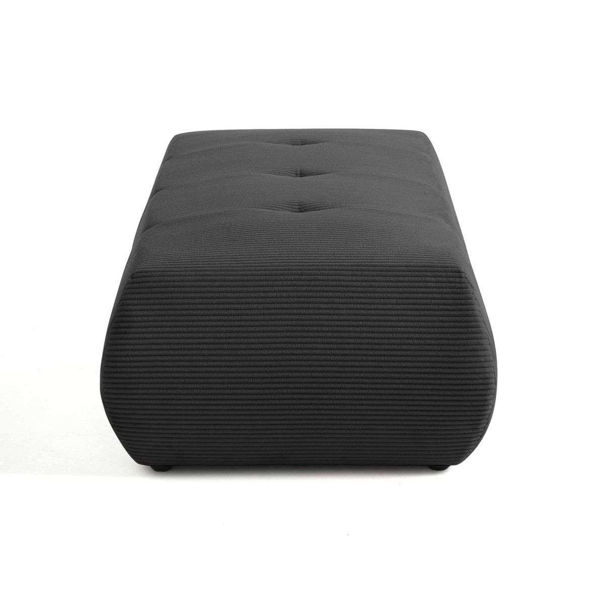LISA DESIGN Onyx - pouf d'appoint - en velours côtelé