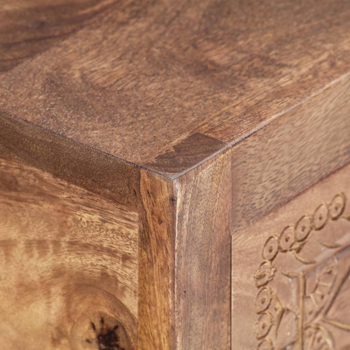 VIDAXL Table console 90 x 30 x 75 cm Bois de manguier massif