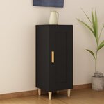 VIDAXL Buffet Noir 34,5x34x90 cm Bois d'ingenierie