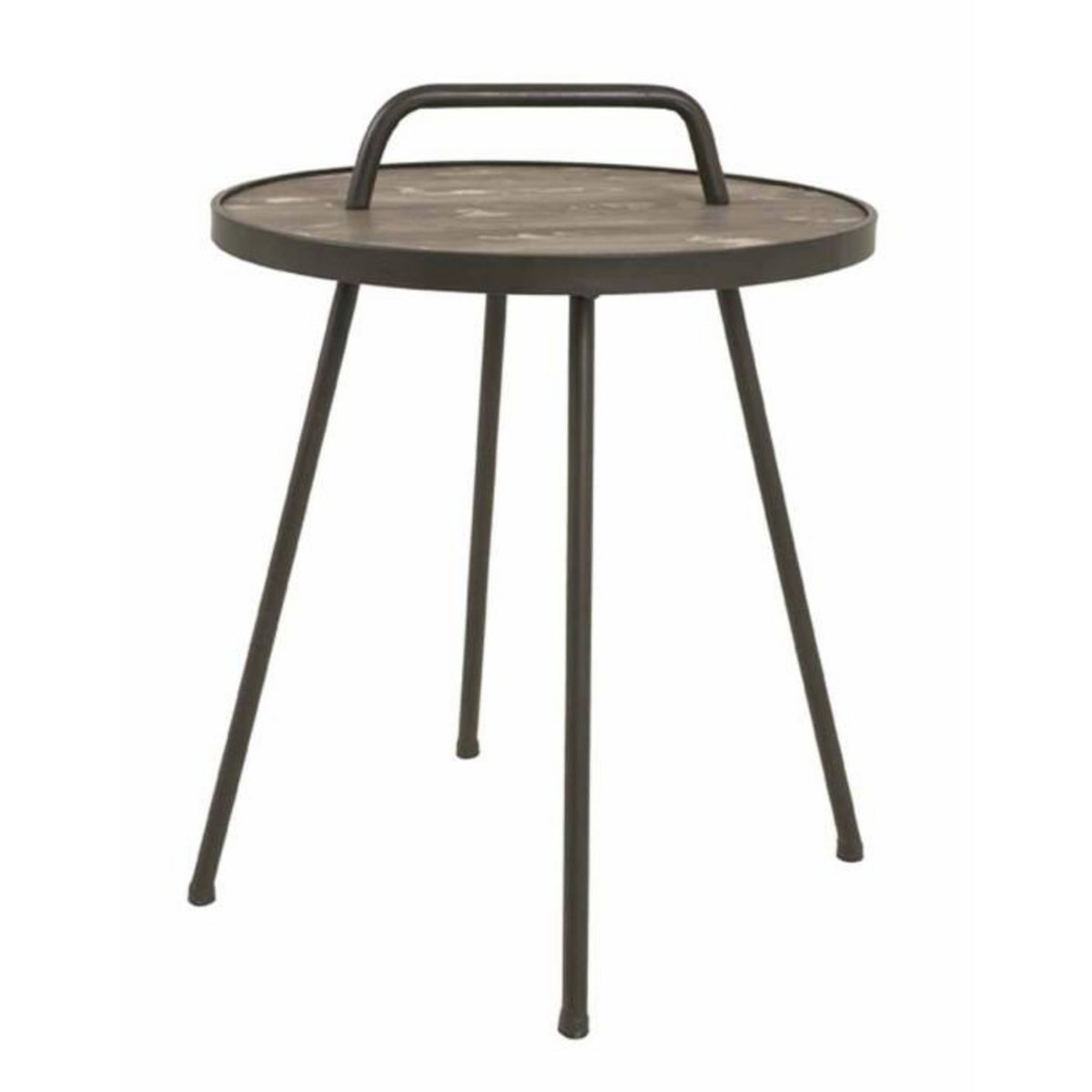 Paris Prix Table d'Appoint Vintage  Hodo  65cm Noir