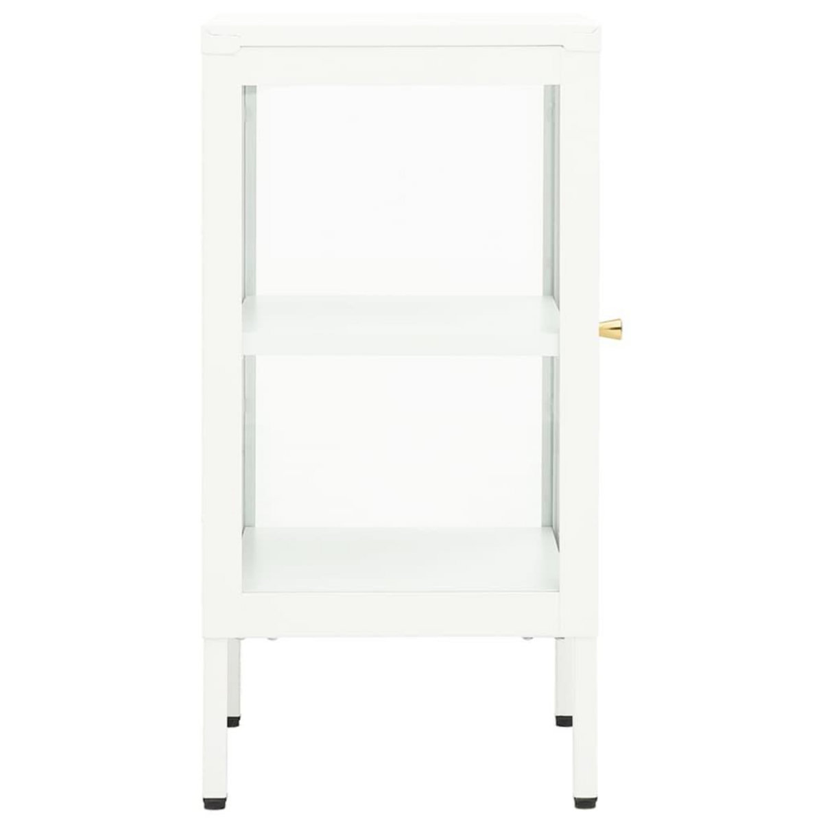 VIDAXL Buffet 38x35x70 cm Metal et verre