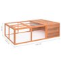Voir la diapositive 6 : VIDAXL Cage pour animaux de jardin 150x100x50 cm Bois de sapin massif