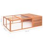 Voir la diapositive 6 : VIDAXL Cage pour animaux de jardin 150x100x50 cm Bois de sapin massif