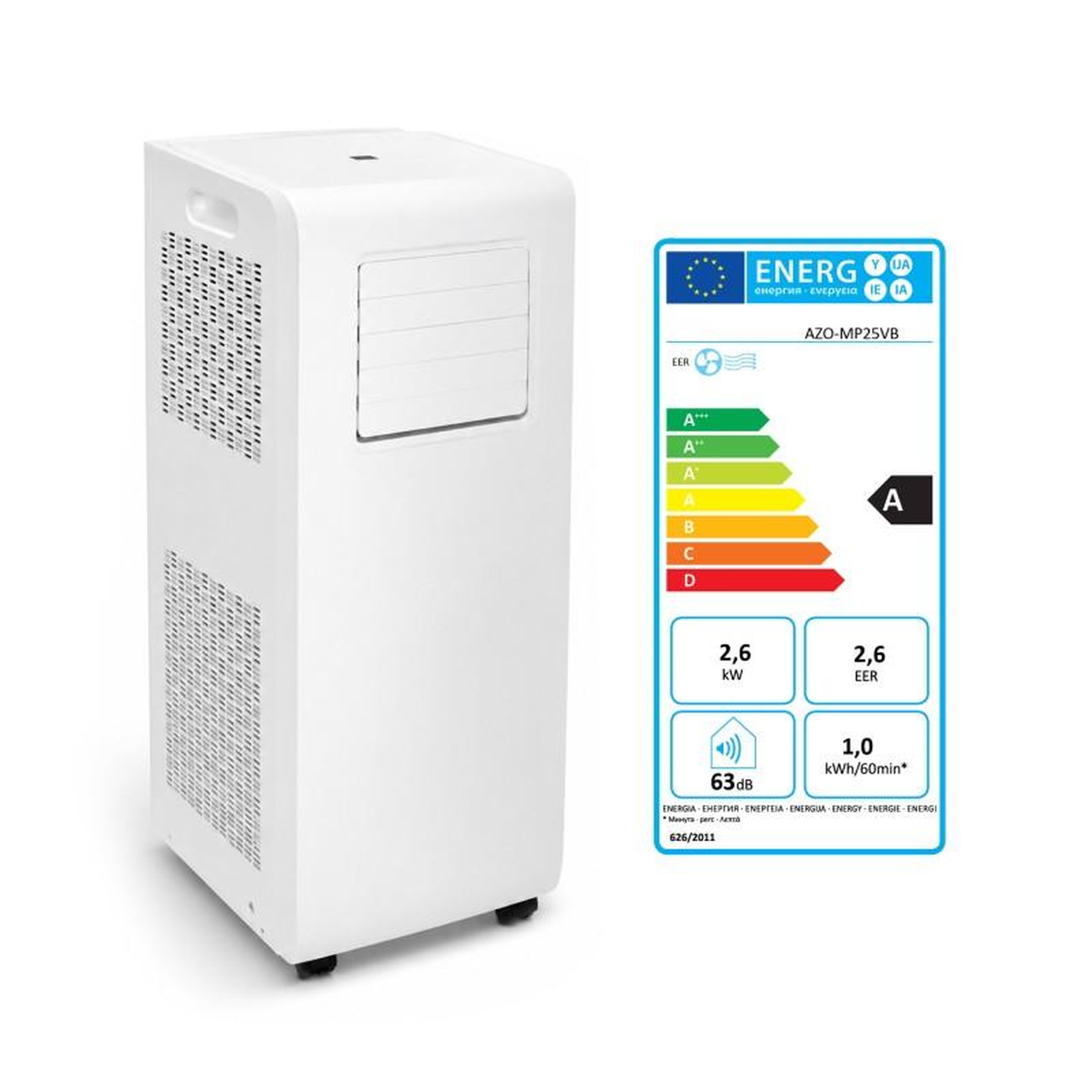 Voir la diapositive 3 : Climatiseur mobile connecté - 9000 btu - wi-fi - 2,6 kw - déshumidification