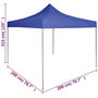 Voir la diapositive 6 : VIDAXL Tente de reception pliable 2x2 m acier bleu