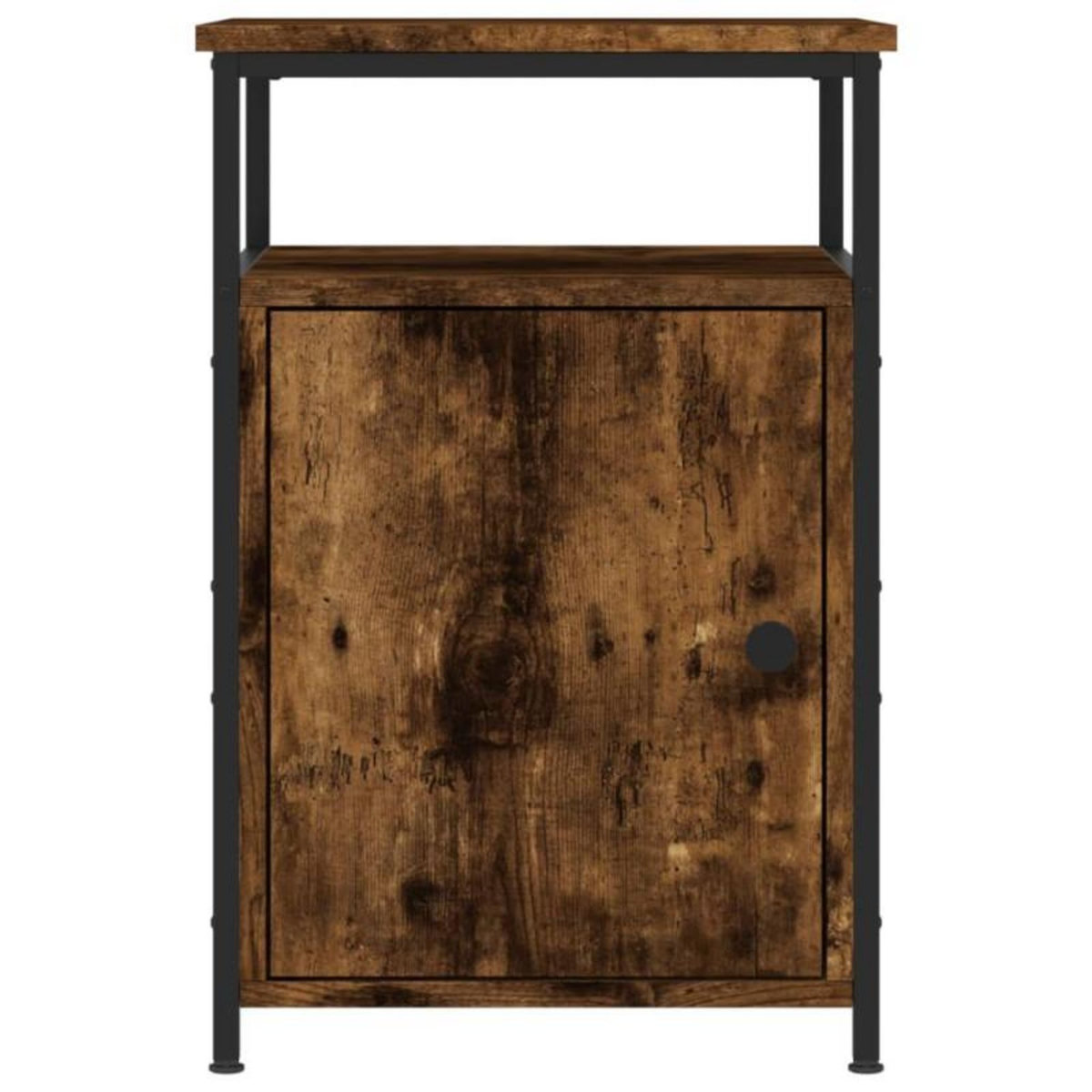 VIDAXL Table de chevet chêne fumé 40x42x60 cm bois d ingénierie