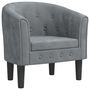 Voir la diapositive 2 : VIDAXL Chaise cabriolet gris fonce velours