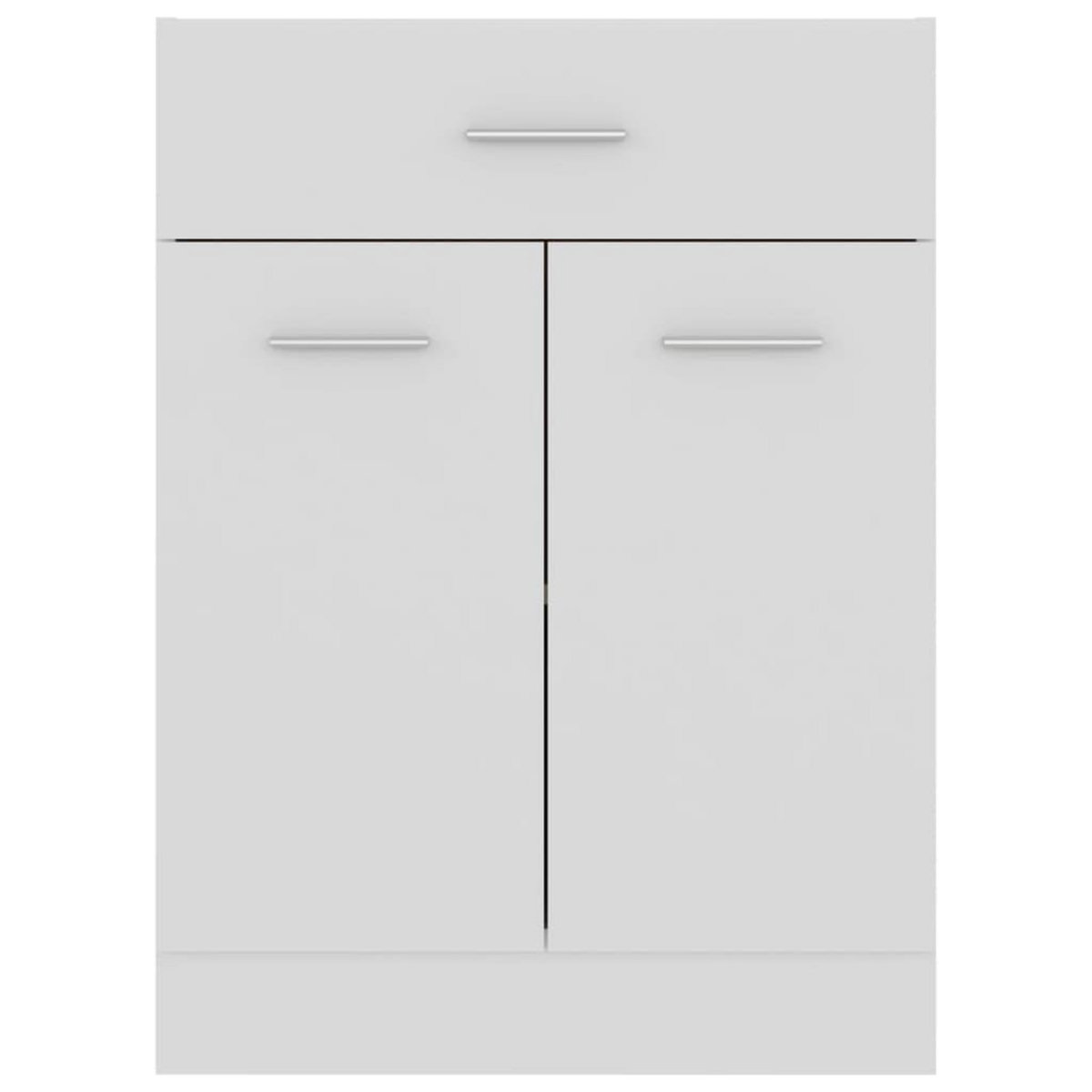 VIDAXL Armoire de plancher a tiroir Blanc 60x46x81,5cm Bois ingenierie