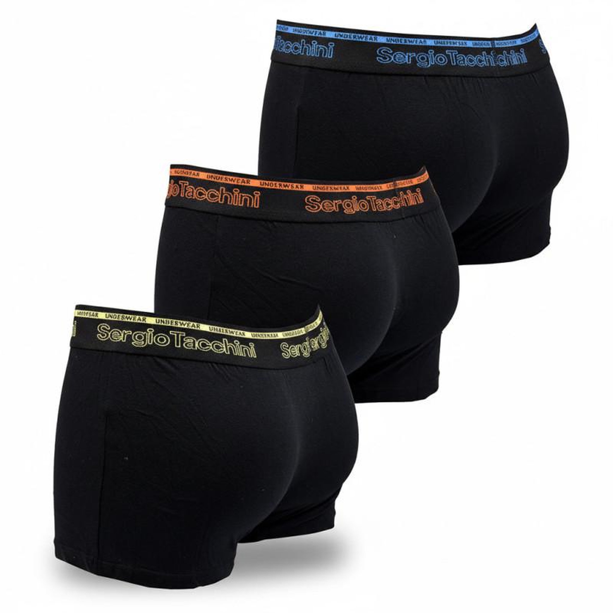 Voir la diapositive 3 : SERGIO TACCHINI Sergio Tacchini Pack de Boxers Homme Lot de 3