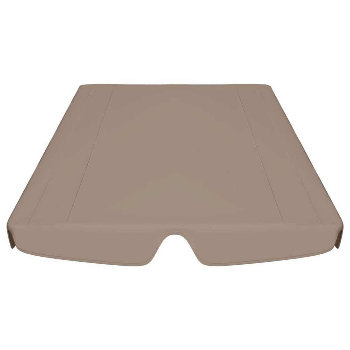 VIDAXL Toit de rechange de balançoire taupe 188/168x145/110 cm