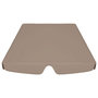 Voir la diapositive 4 : VIDAXL Toit de rechange de balançoire taupe 188/168x145/110 cm