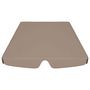 Voir la diapositive 4 : VIDAXL Toit de rechange de balançoire taupe 188/168x145/110 cm