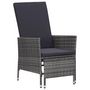 Voir la diapositive 2 : VIDAXL Salon de jardin 2 pcs avec coussins Resine tressee Gris