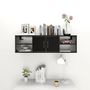 Voir la diapositive 3 : VIDAXL Etagere murale Noir 102x30x29 cm Bois d'ingenierie