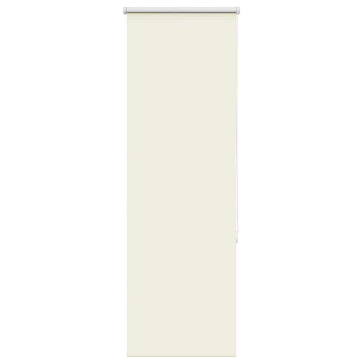 VIDAXL Store enrouleur occultant blanc casse 55x130cm largeur du tissu