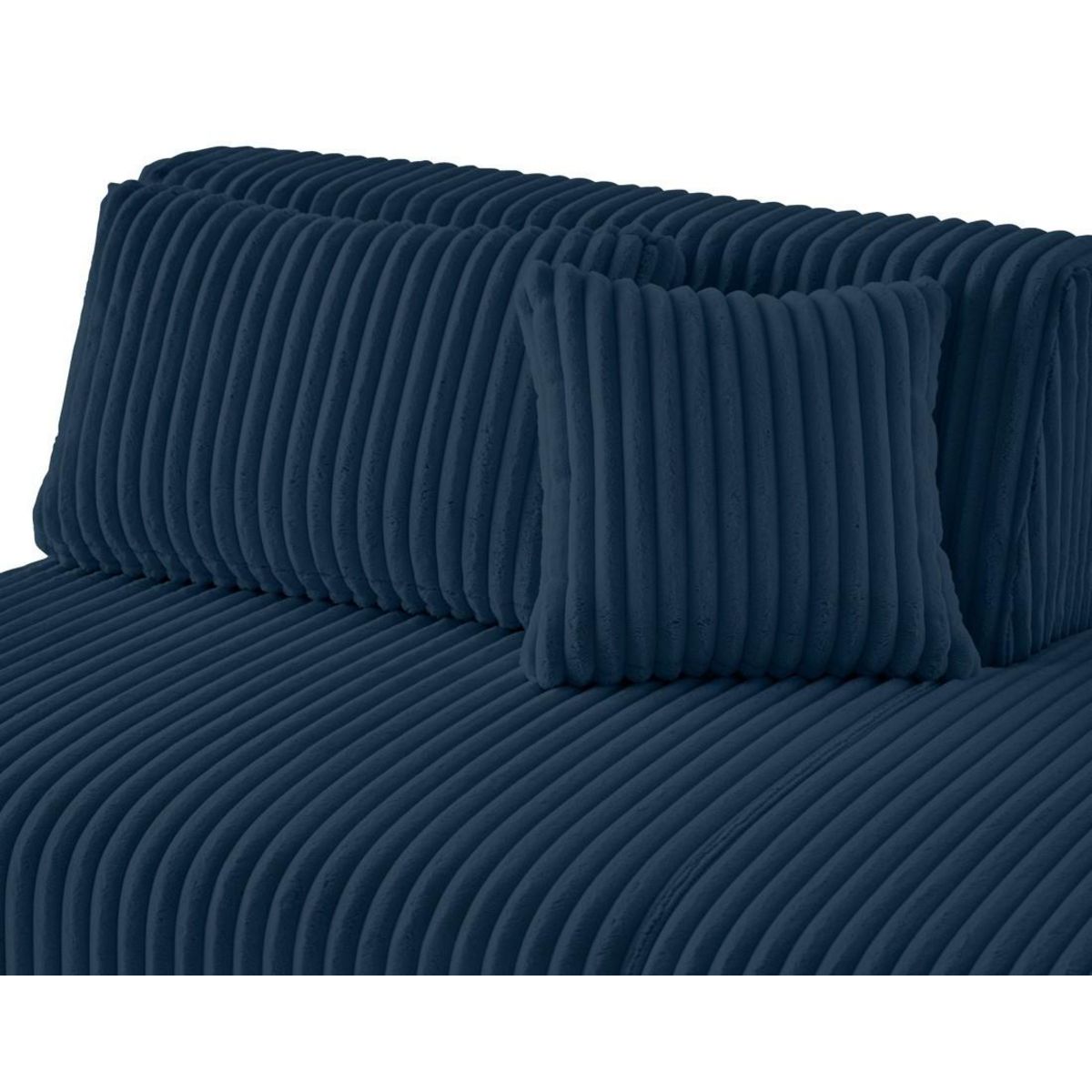 LISA DESIGN Victoire - module d'assise droit en velours côtelé grosses côtes