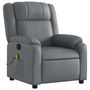 Voir la diapositive 4 : VIDAXL Fauteuil de massage inclinable Gris Similicuir