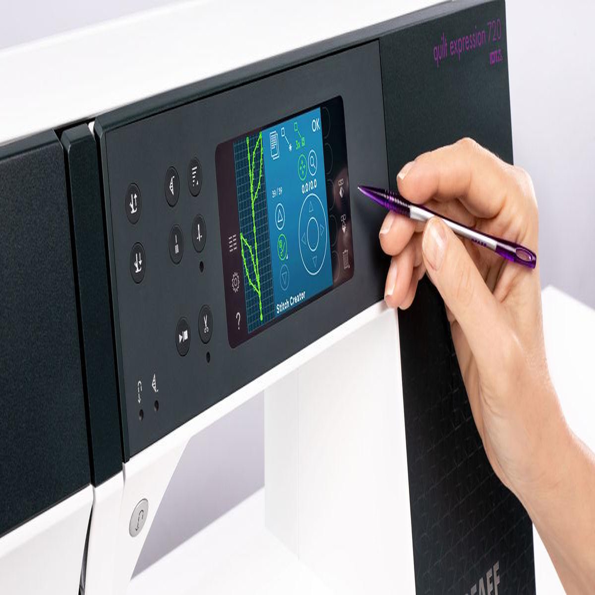 Voir la diapositive 6 : Pfaff Machine à coudre pfaff quilt expression 720