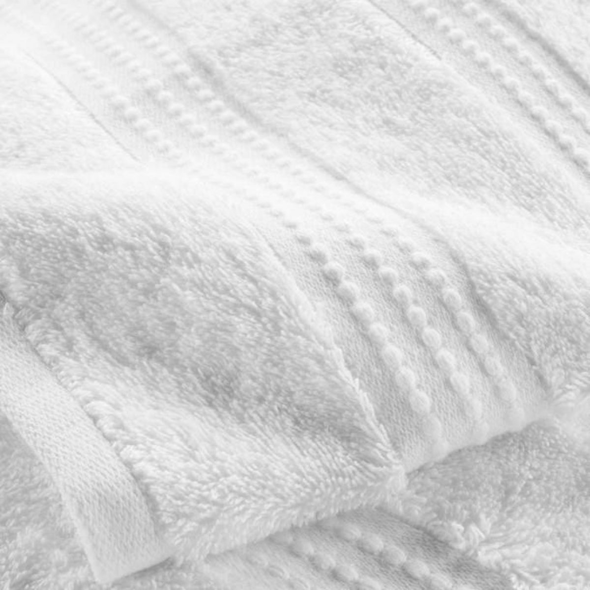 Paris Prix Lot de 2 Gants de Toilette  Excellence  15x21cm Neige