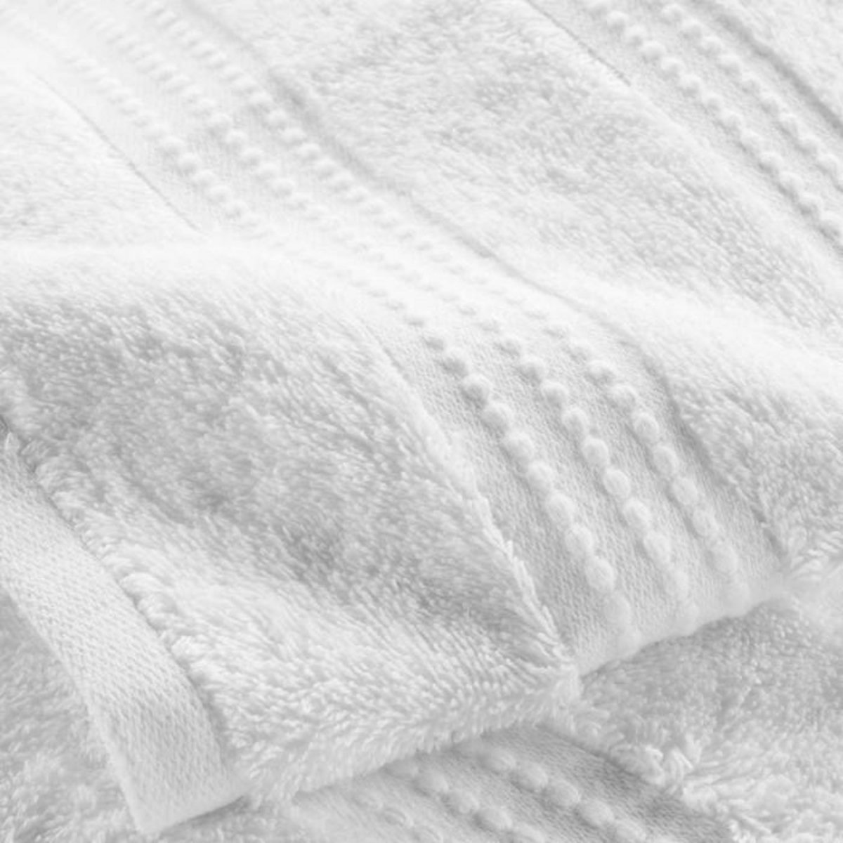 Paris Prix Lot de 2 Gants de Toilette  Excellence  15x21cm Neige