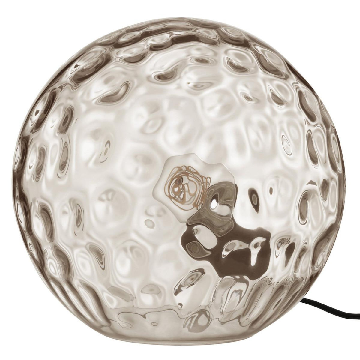 Paris Prix Lampe à Poser en Verre Design  Bollie  44cm Gris