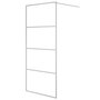 Voir la diapositive 2 : VIDAXL Paroi de douche Argente 90x195 cm Verre ESG transparent
