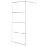 Voir la diapositive 2 : VIDAXL Paroi de douche Argente 90x195 cm Verre ESG transparent