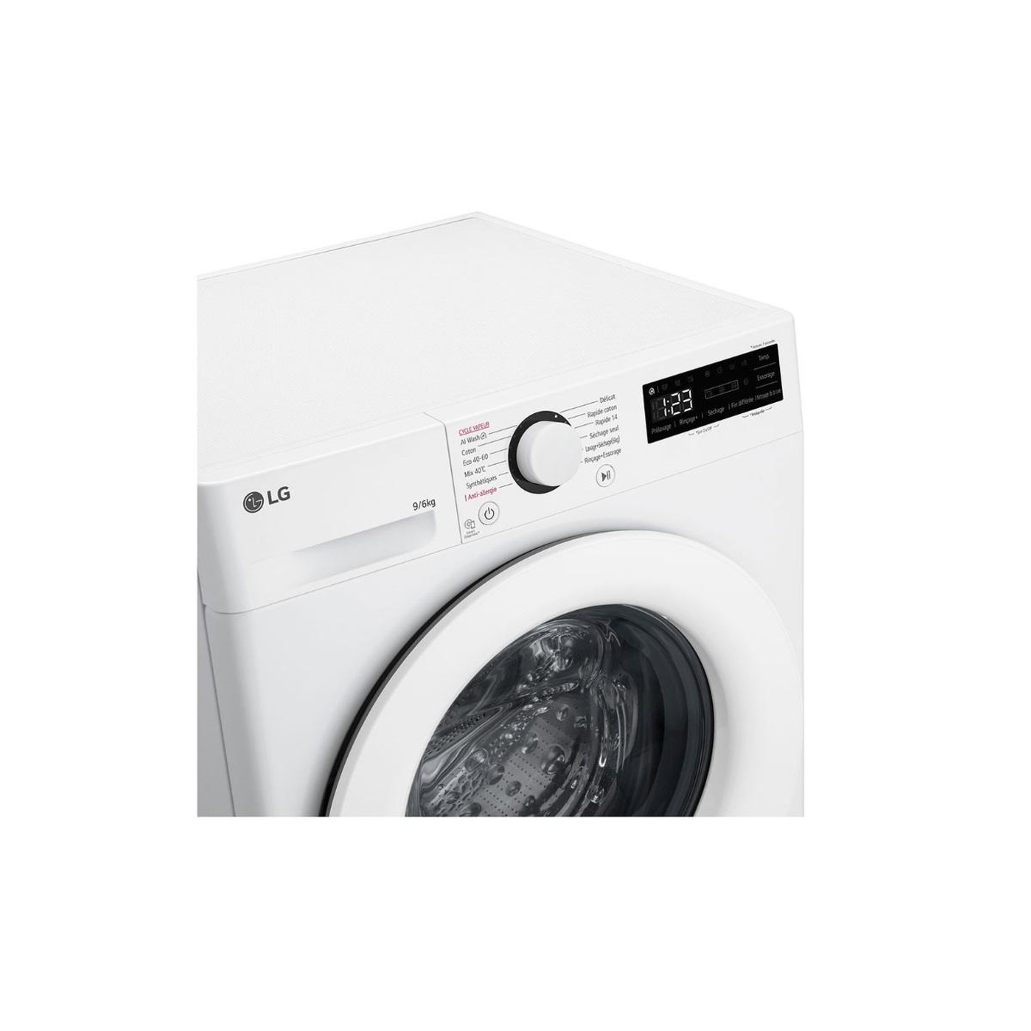 Voir la diapositive 3 : LG Lave-linge séchant frontal 9/6kg 1400 tours/min - f964r33wrs