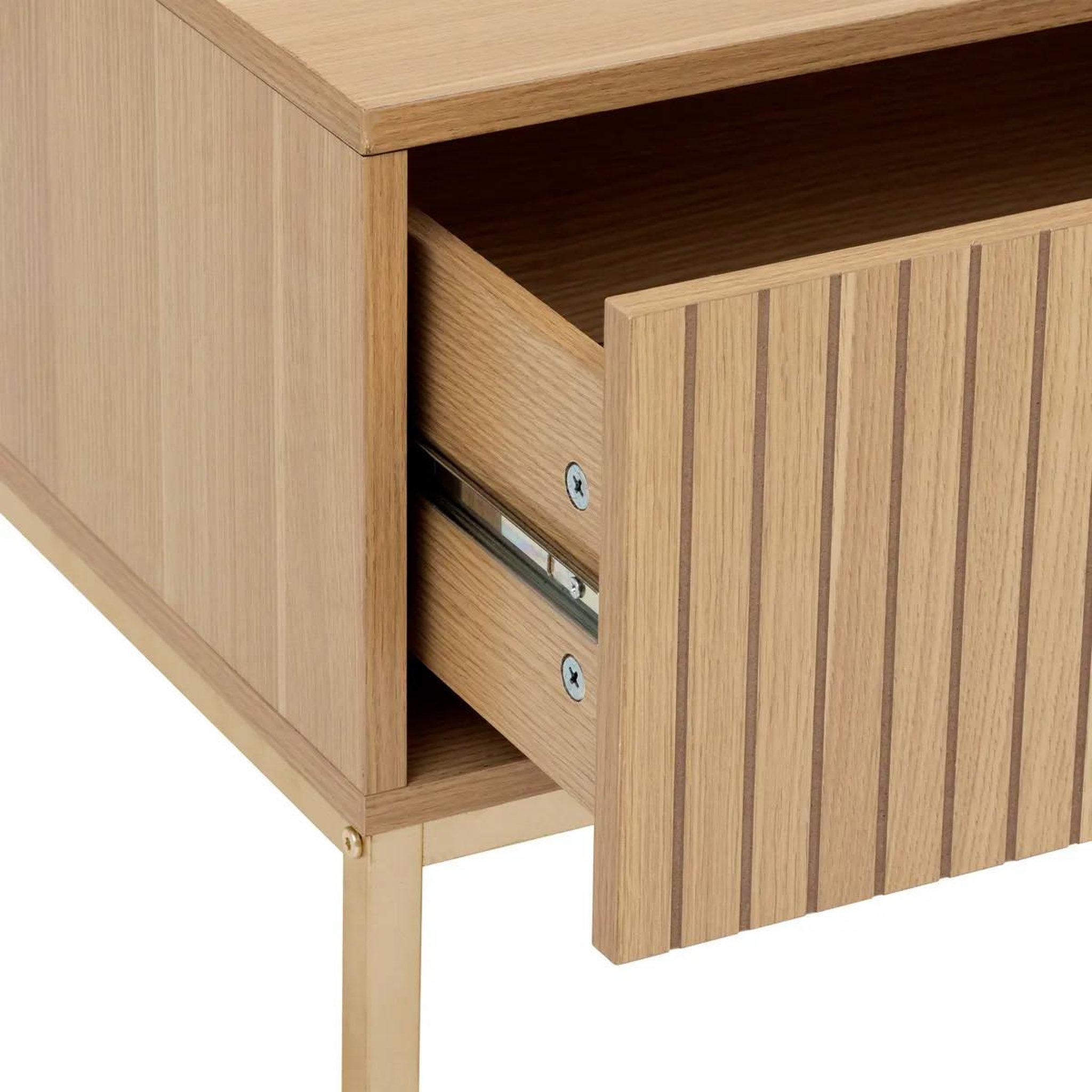 Voir la diapositive 4 : FIVE Table basse avec tiroir  tasso  100cm naturel