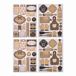 Paris Prix Lot de 2 Planches de Stickers  Cuisine  Naturel