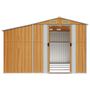 Voir la diapositive 5 : VIDAXL Abri de jardin marron clair 277x365,5x179 cm acier galvanise