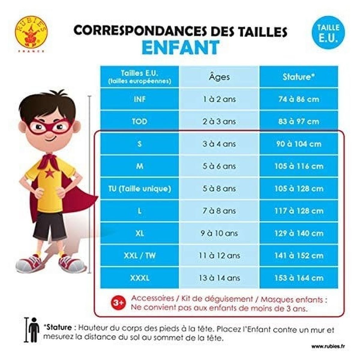 RUBIES Déguisement classique the Mandalorian Taille M 5/6 ans