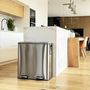 Voir la diapositive 4 : Kitchen move Poubelle de tri sélectif MAJOR Argent Acier inoxydable 60 L