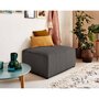 Voir la diapositive 1 : BEST MOBILIER Topaze - pouf - en velours côtelé