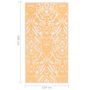 Voir la diapositive 6 : VIDAXL Tapis d'exterieur ARAKIL Orange et blanc 120x180 cm PP