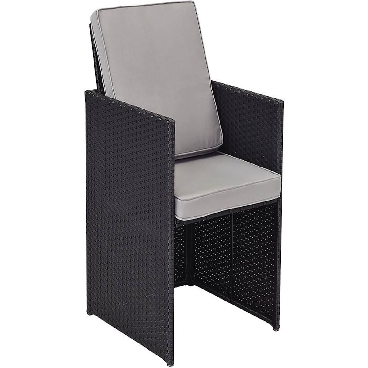 Habitat et Jardin Lot de 2 fauteuils Chicago -  Atlanta  - Noir