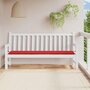 Voir la diapositive 1 : VIDAXL Coussin de banc de jardin rouge 200x50x3 cm tissu oxford