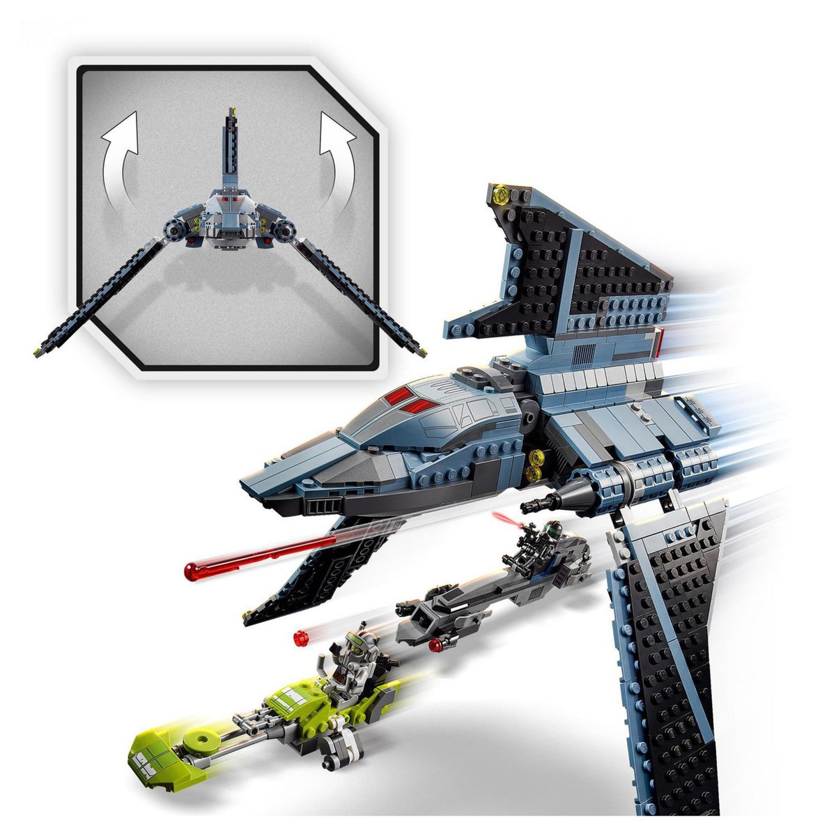 LEGO Star Wars 75314 La Navette d&rsquo;Attaque du Bad Batch dès 8 ans