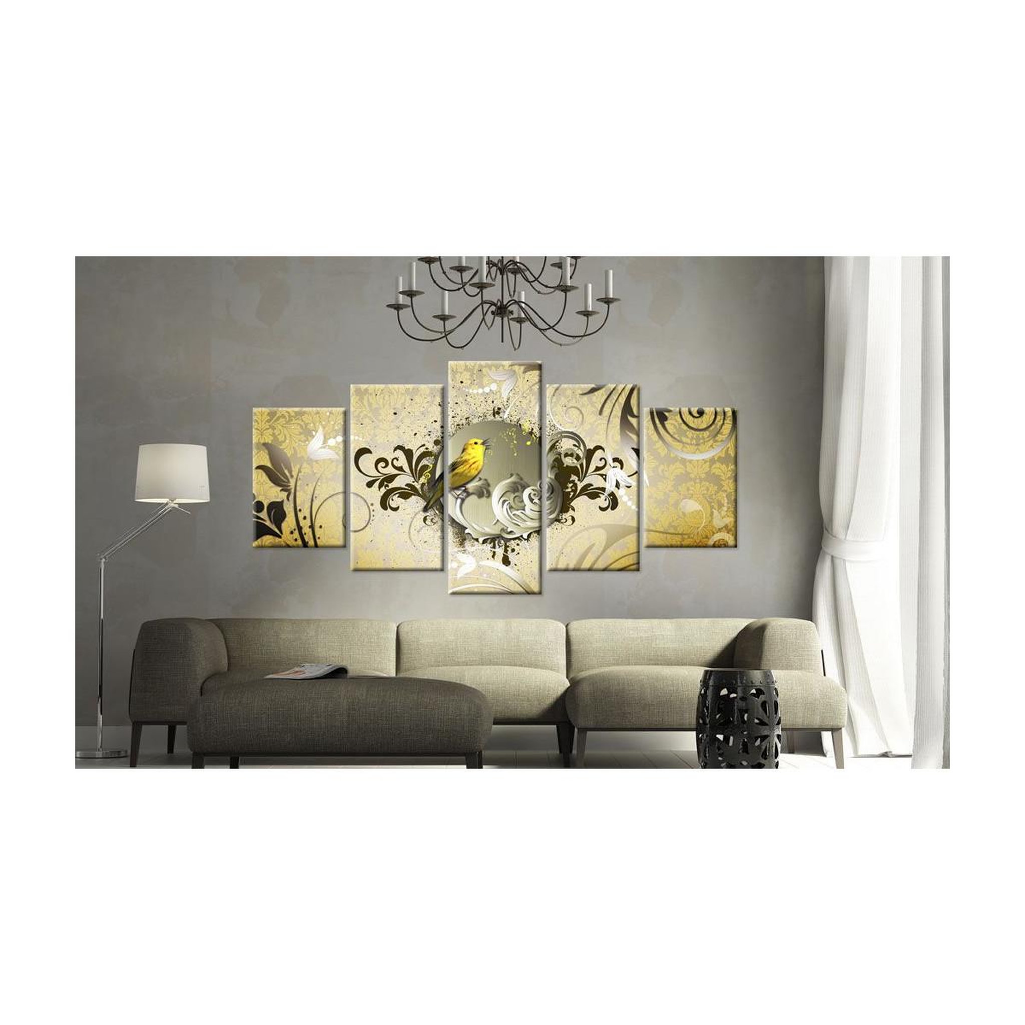 Voir la diapositive 2 : Paris Prix Tableau Imprimé  Yellow Bird Singing