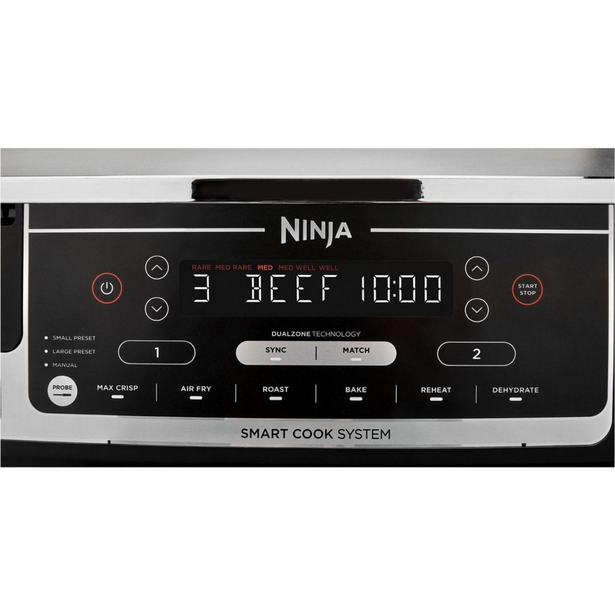 NINJA Friteuse sans huile Foodi DualZone 9,6l  AF451EU avec sonde