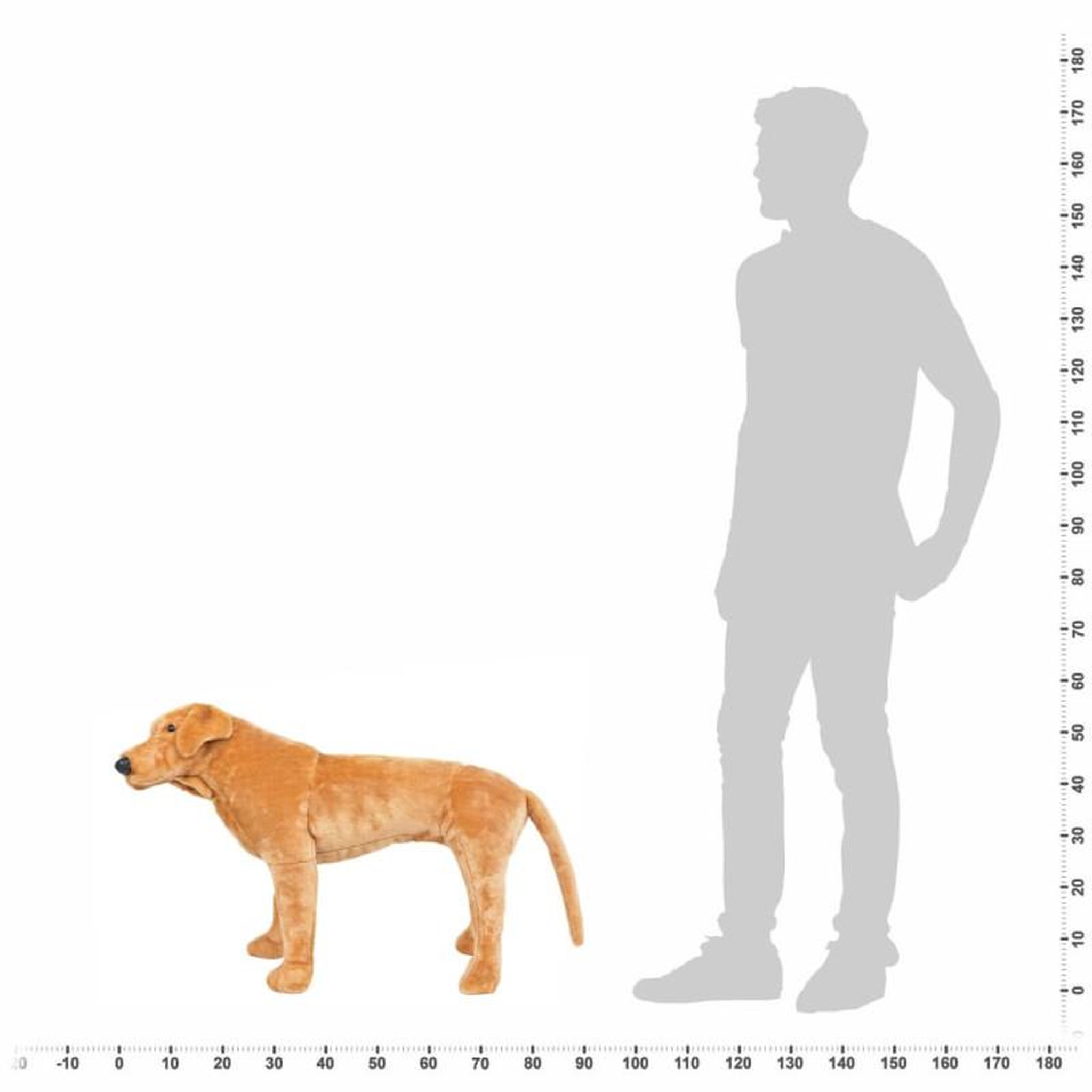 Voir la diapositive 4 : VIDAXL Jouet en peluche Chien de race Labrador marron clair XXL