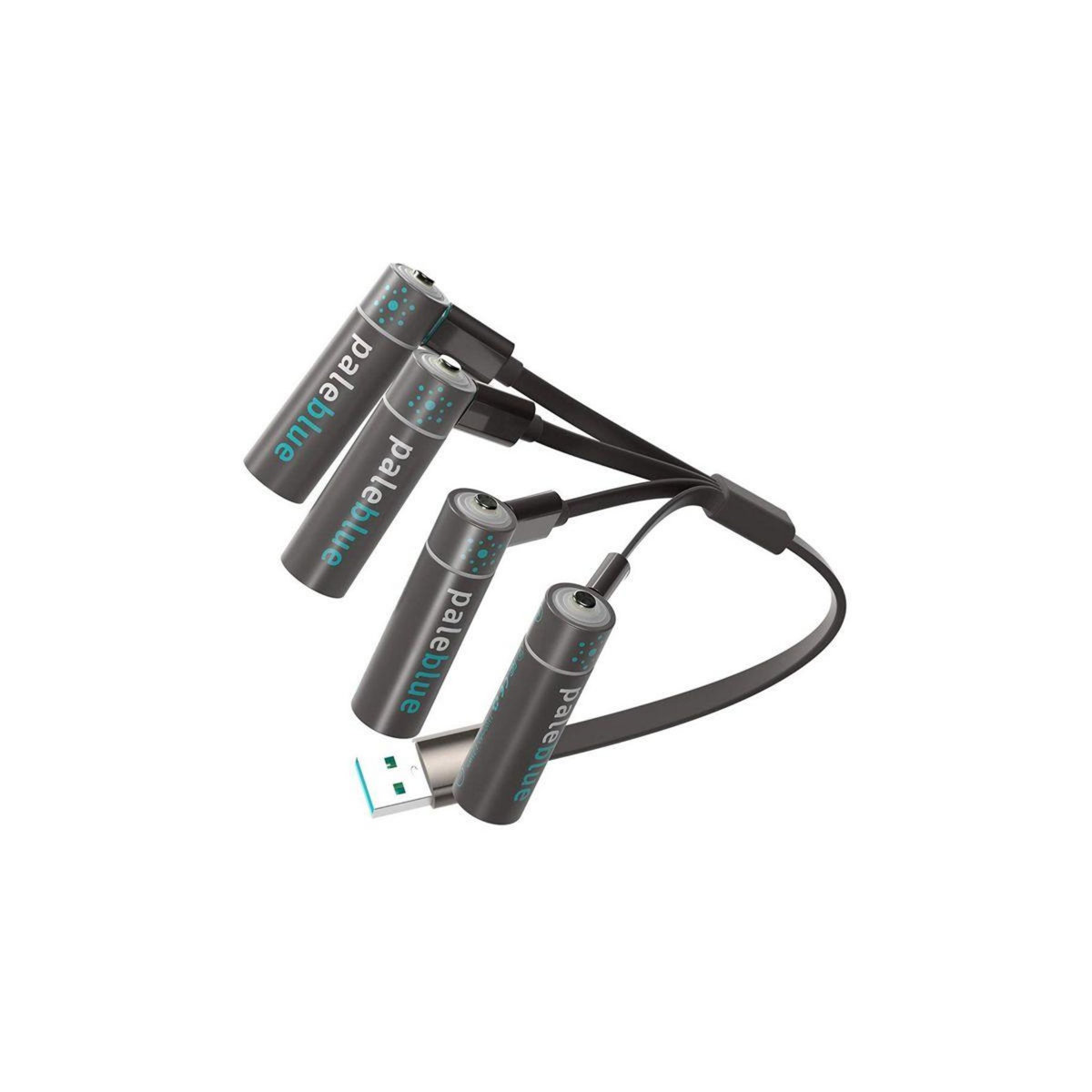 PALE BLUE Pile rechargeable USB AA (LR06)