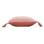 Voir la diapositive 3 : Paris Prix Coussin Tissé Pompons  Louisette  40x40cm Terracotta
