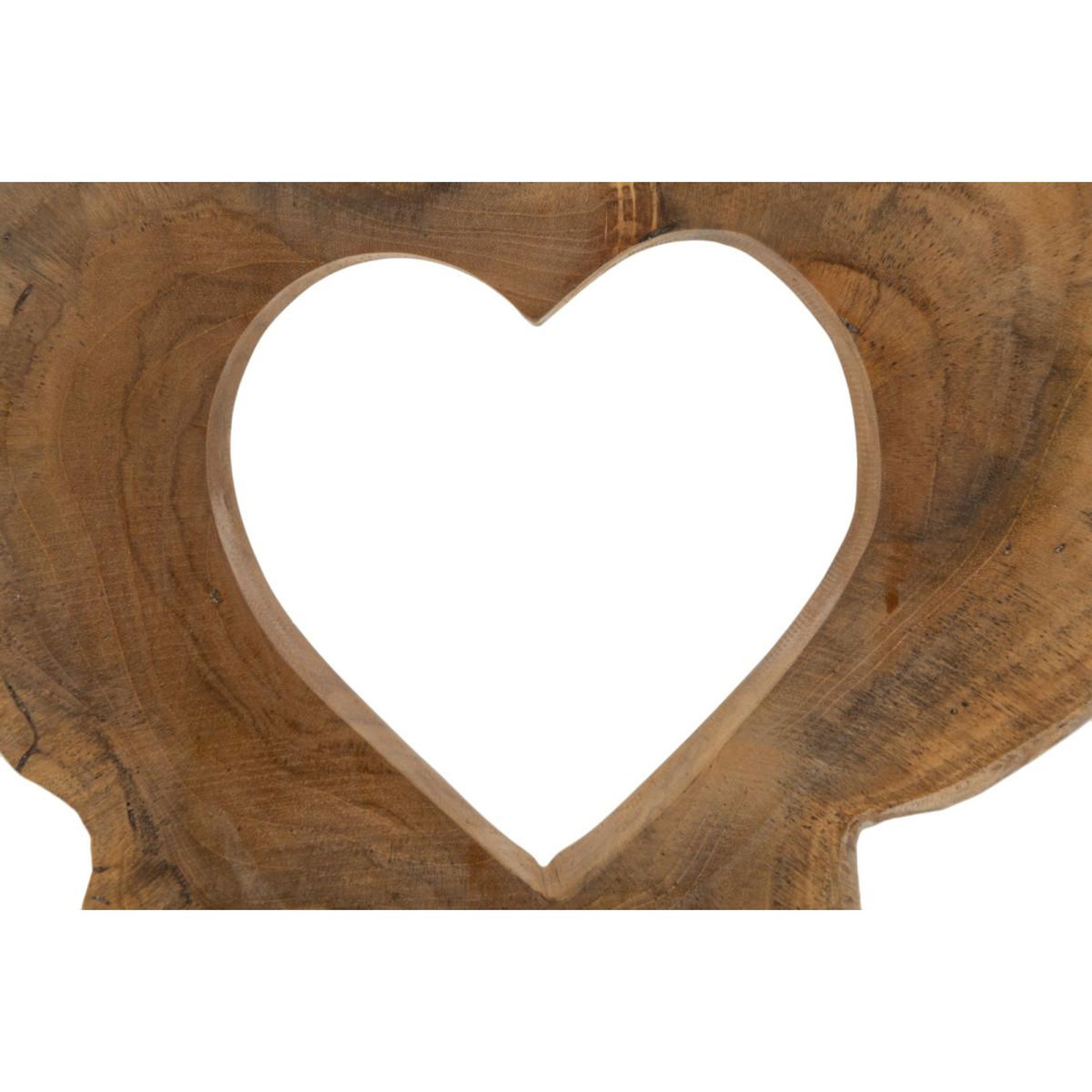 Voir la diapositive 4 : Paris Prix Objet déco cœur en teck  hasi  38cm naturel