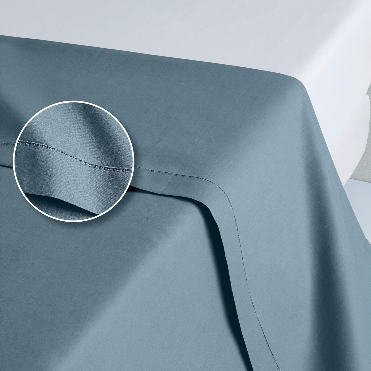 ACTUEL Drap plat uni en percale de coton 70 fils - collection permanente