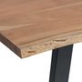 Voir la diapositive 3 : ATMOSPHERA Table à manger en bois pour 8 personnes SKIDAL - Marron et noir