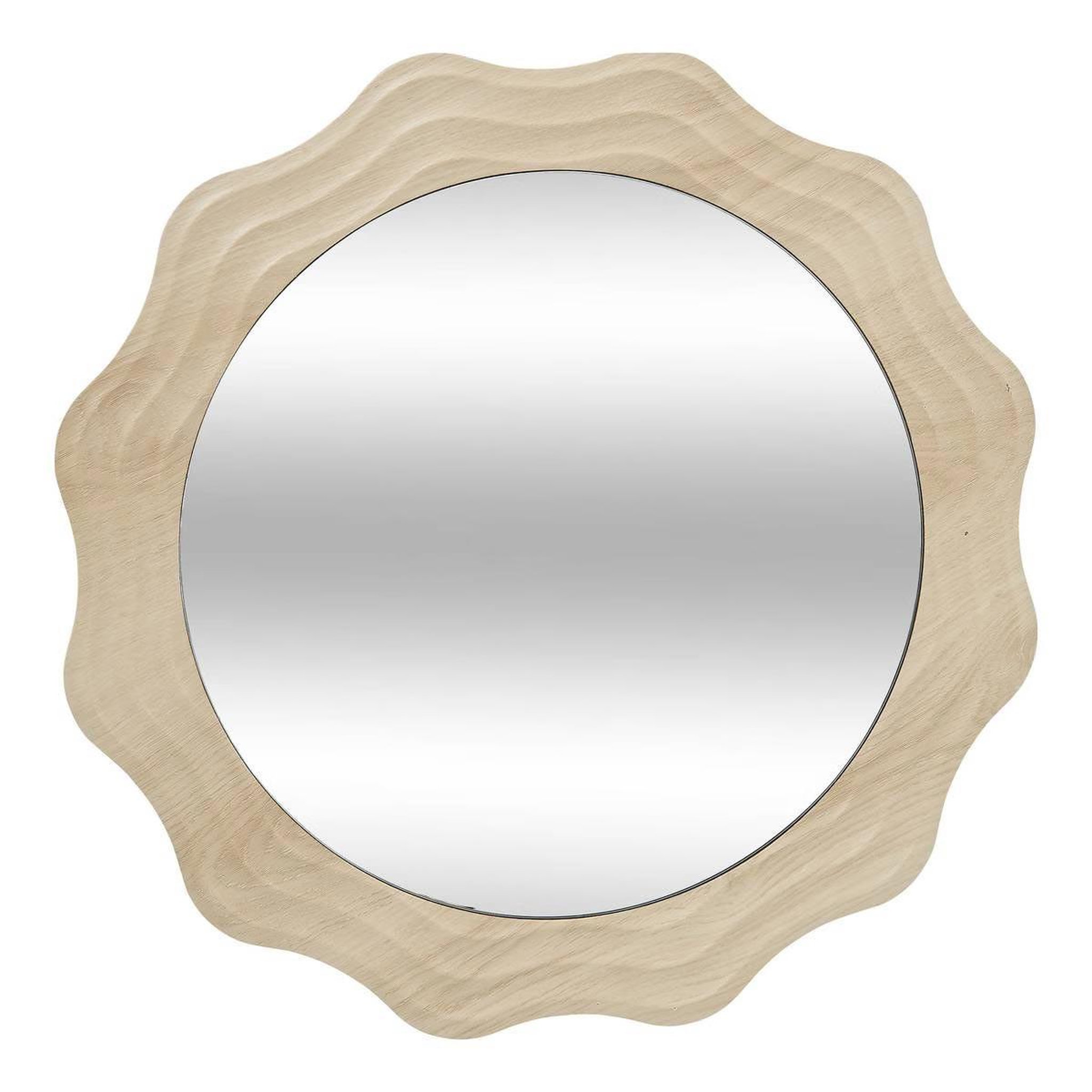 ATMOSPHERA Miroir Design Vague  Charlie  55cm Beige