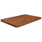 VIDAXL Comptoir de salle de bain Marron fonce 60x40x2,5 cm Bois traite