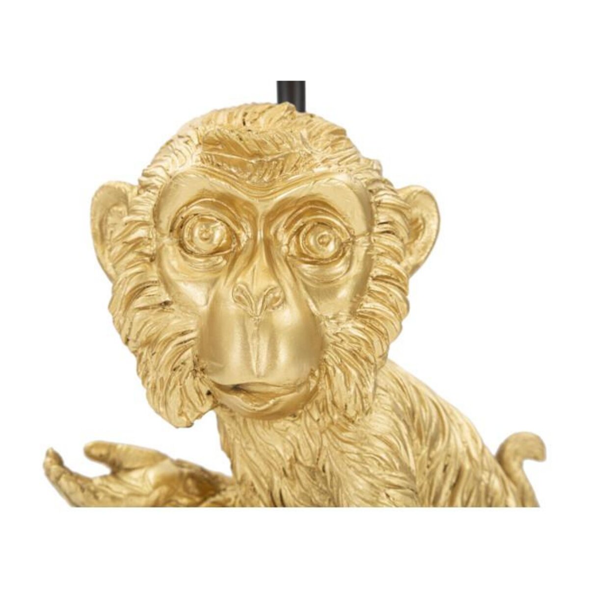 Paris Prix Lampe à Poser Design  Monkey  51cm Or & Noir